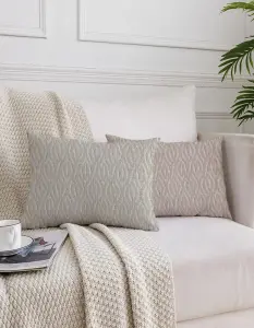 Декоративная наволочка из хлопка с окрашиванием в пряже